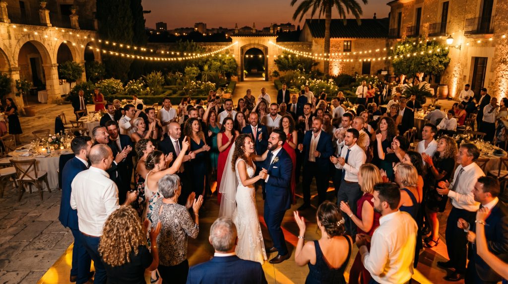 Fotografía con drones para imágenes creativas de boda llenas de estilo.